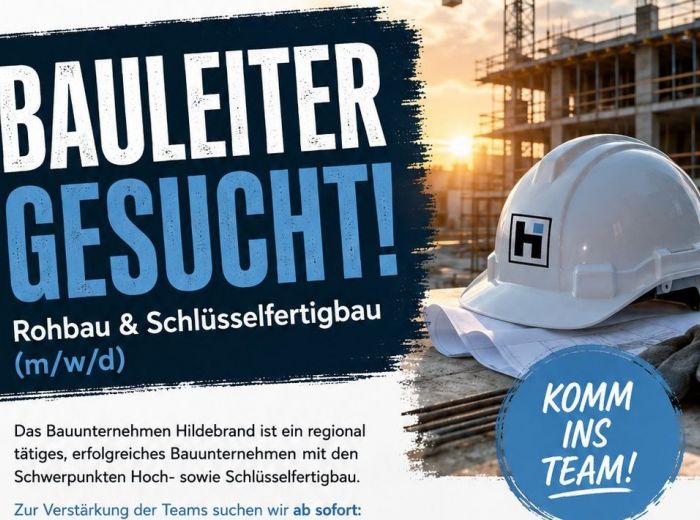Anzeige Bauleiter