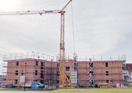 03.19 Blick auf die Rueckseite 90ce9528 Bauunternehmen Hildebrand: Immobiliengruppe Butzbach
