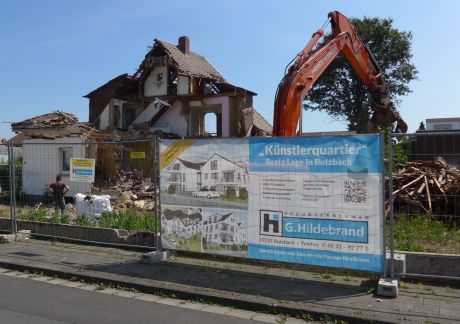 Juni 17 Abbruch e5b73a45 Bauunternehmen Hildebrand: Künstlerquartier in Butzbach